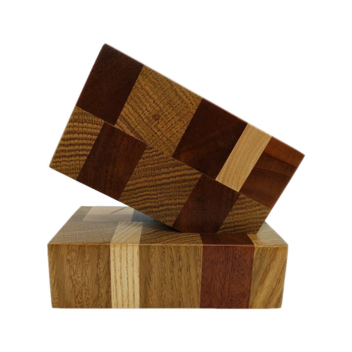 Hardwood end-grain pencil holder