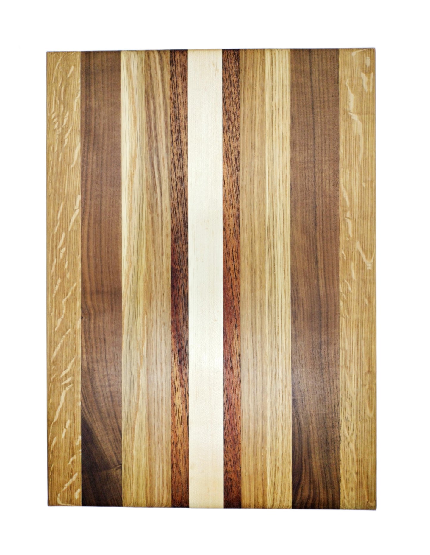 Handmade Mixed Hardwoods Edge-grain Cutting Board - Reversible A