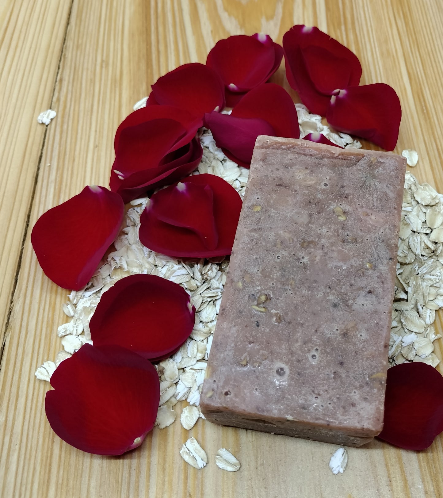 All-Natural Handmade Shea Butter & Oatmeal Soap - Desert Rose