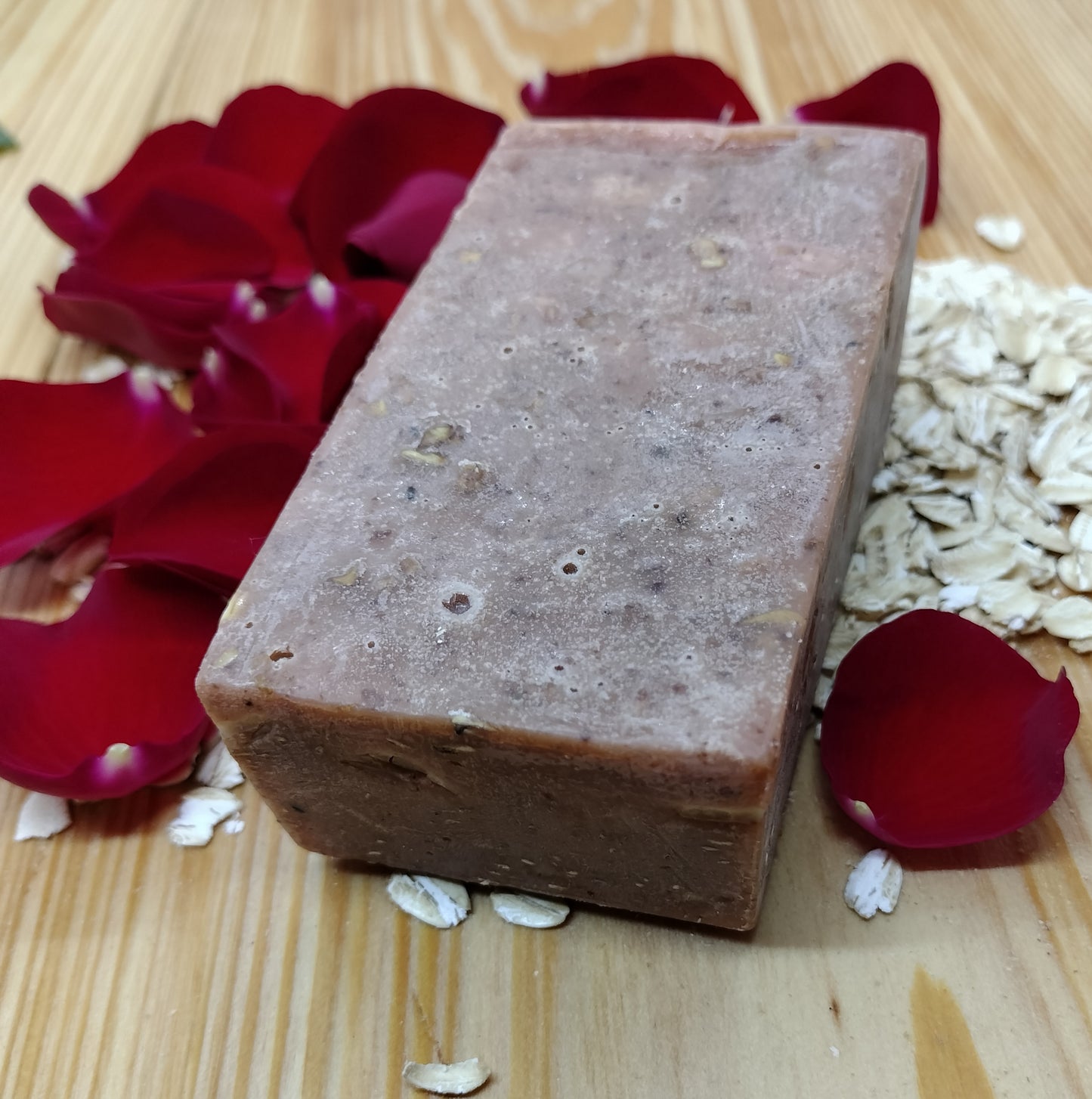 All-Natural Handmade Shea Butter & Oatmeal Soap - Desert Rose