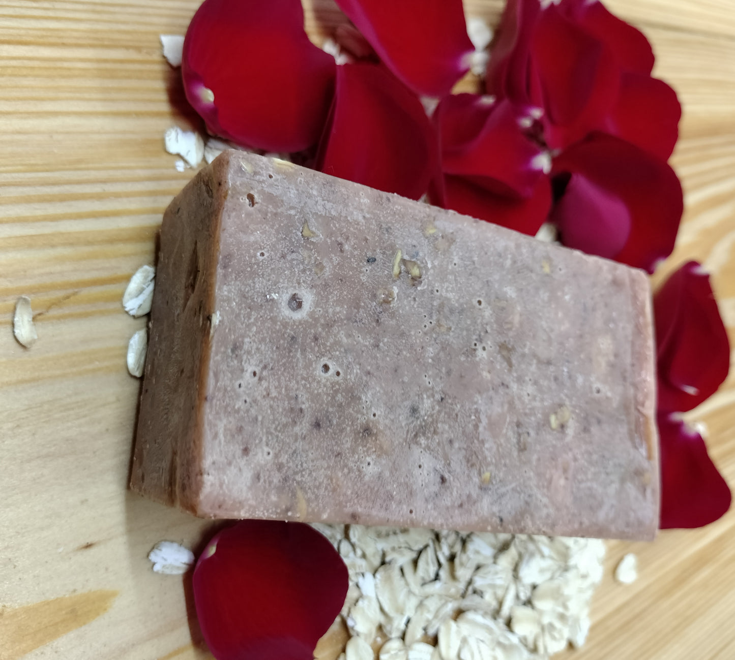 All-Natural Handmade Shea Butter & Oatmeal Soap - Desert Rose