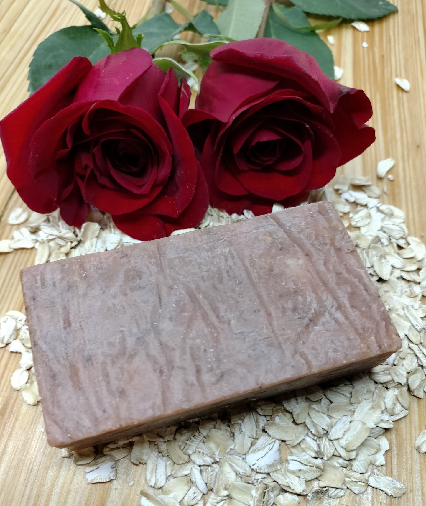 All-Natural Handmade Shea Butter & Oatmeal Soap - Desert Rose