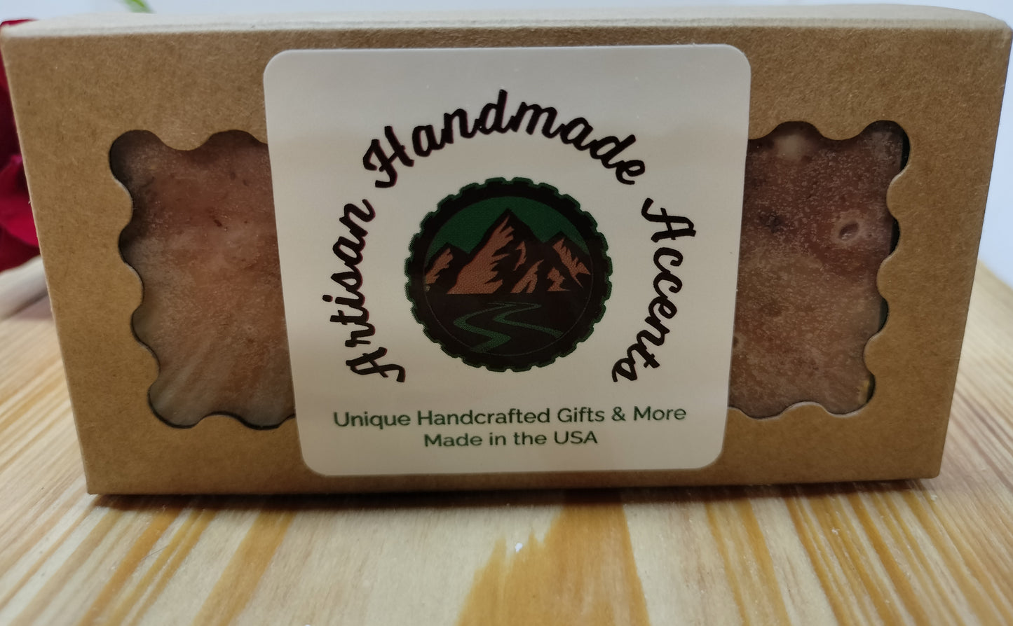 All-Natural Handmade Shea Butter & Oatmeal Soap - Desert Rose