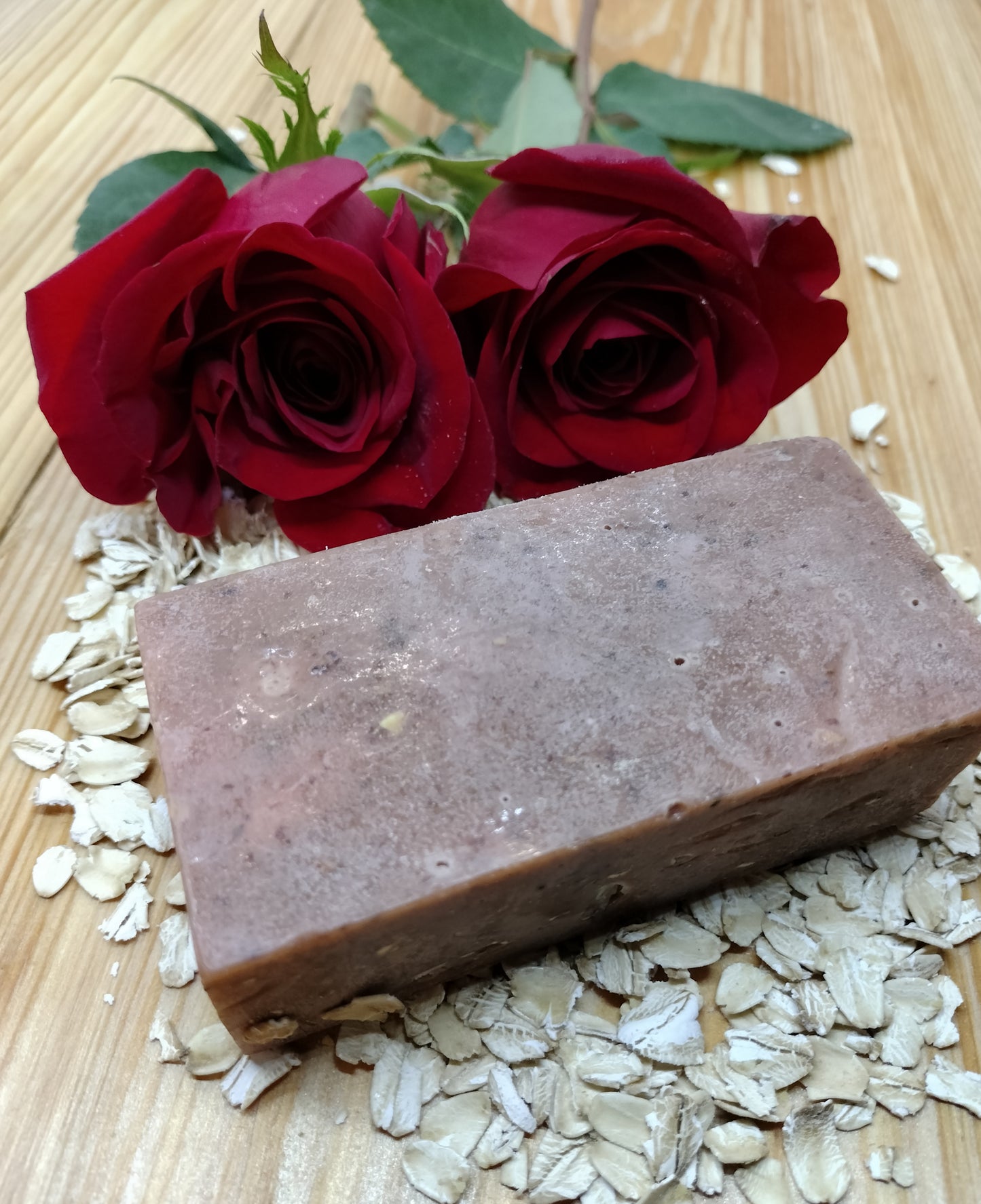 All-Natural Handmade Shea Butter & Oatmeal Soap - Desert Rose