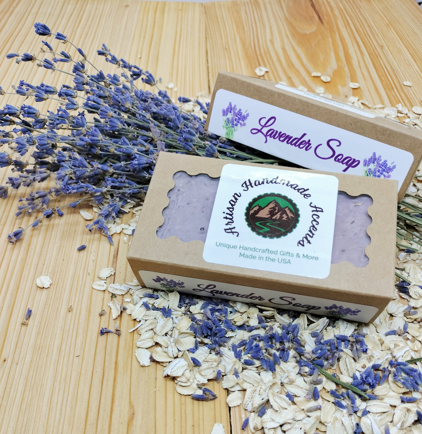 All-Natural Handmade Lavender, Shea Butter & Oatmeal Soap