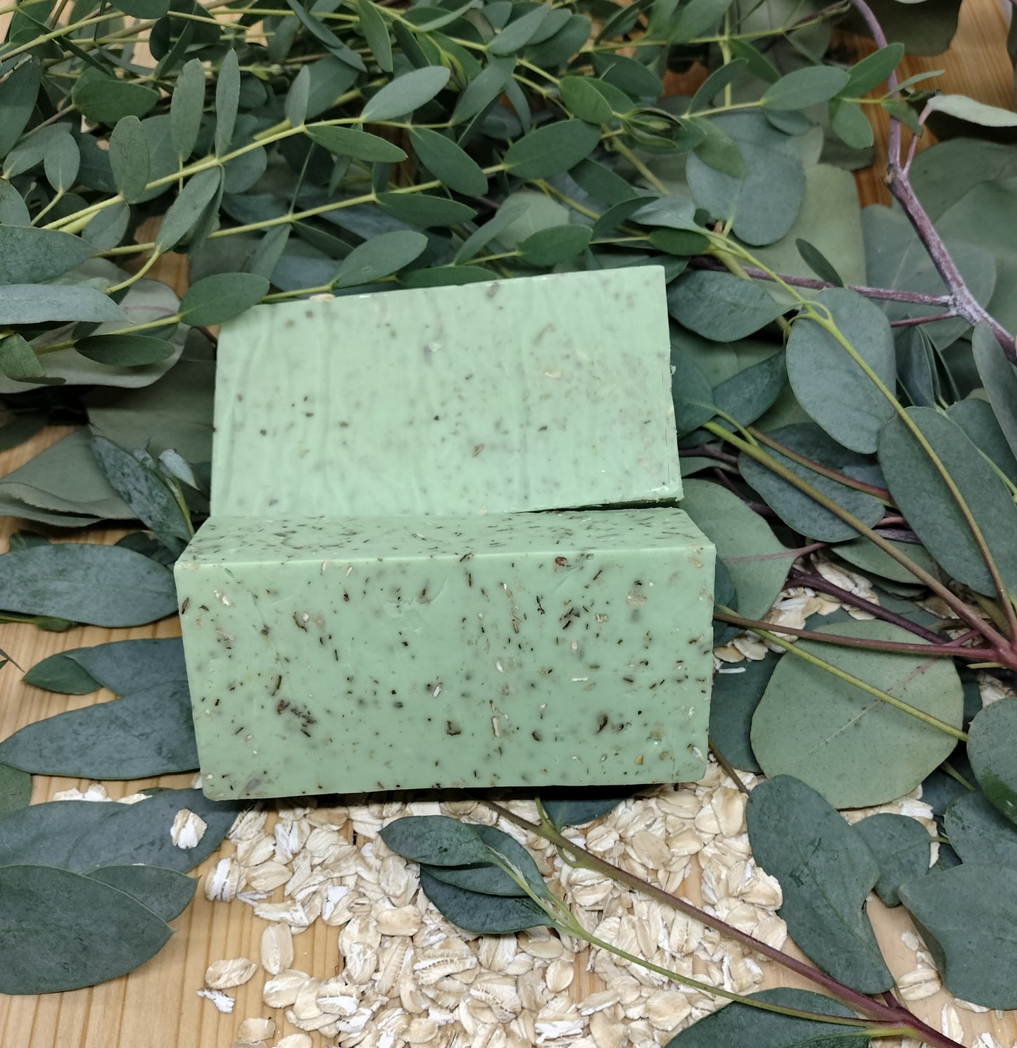 All-Natural Handmade Eucalyptus, Shea Butter, & Oatmeal Soap