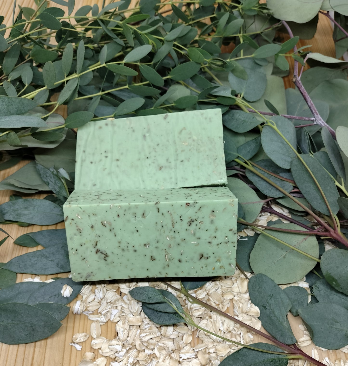 All-Natural Handmade Eucalyptus, Shea Butter, & Oatmeal Soap