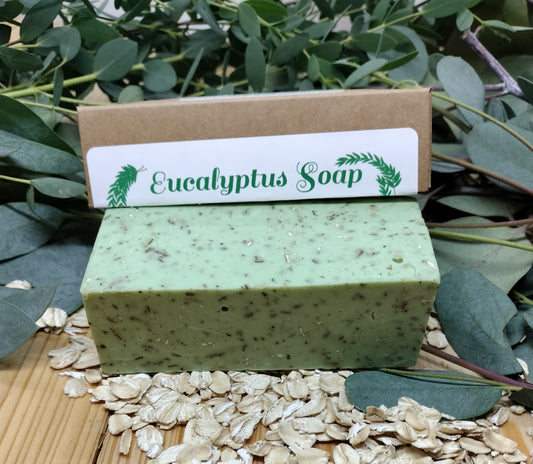 All-Natural Handmade Eucalyptus, Shea Butter, & Oatmeal Soap