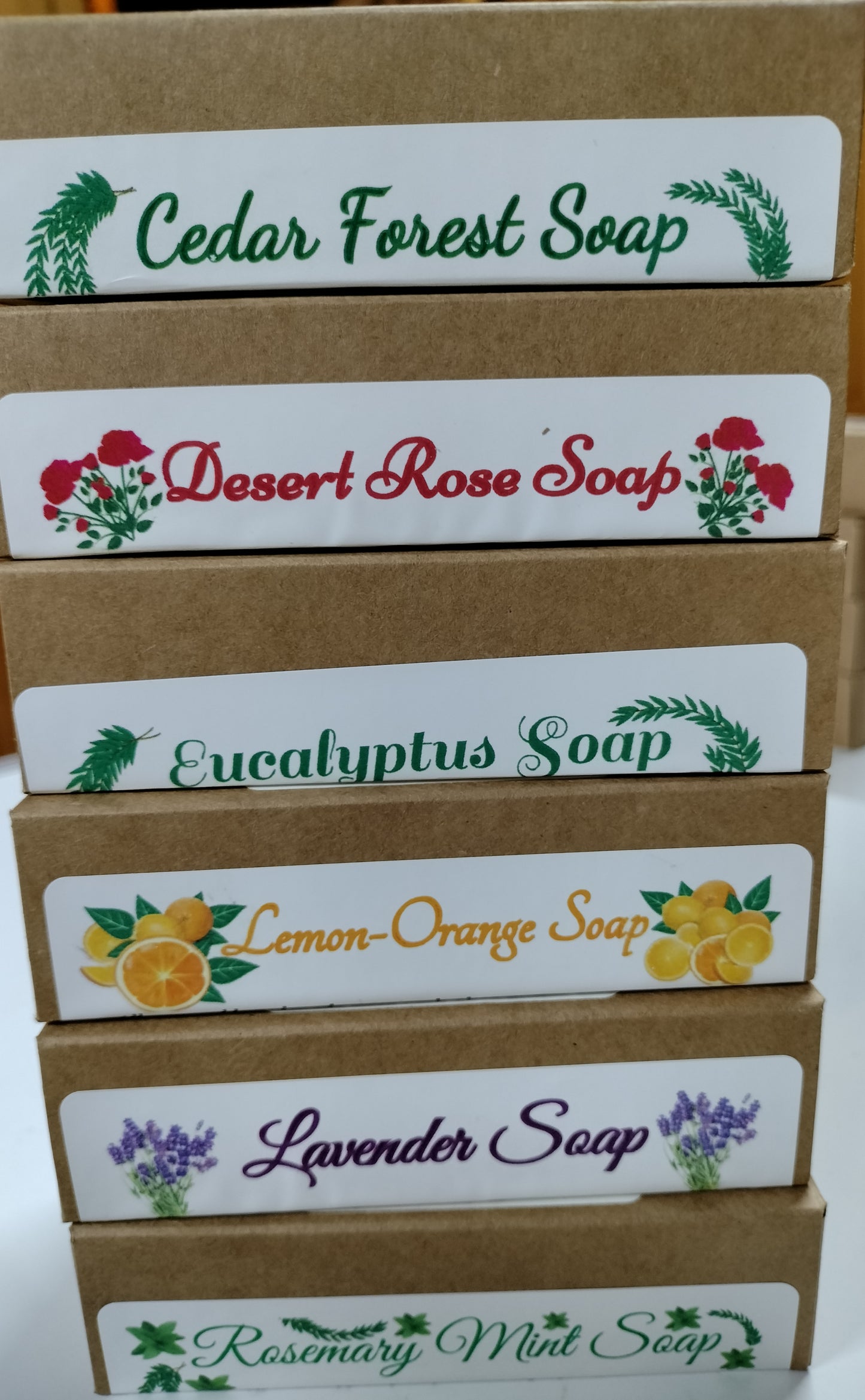 All-Natural Handmade Shea Butter & Oatmeal Soap - 6 Variety Bundle -Save $10.00 with automatic discount applied at checkout