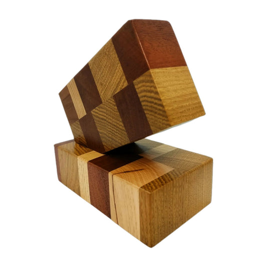 Hardwood end-grain pencil holder